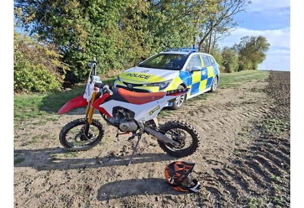 Seized motorbike