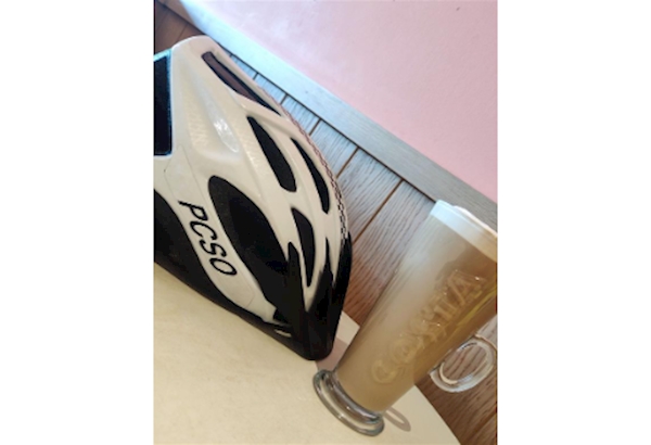 PCSO Cycle Helmet and Coffee Cup