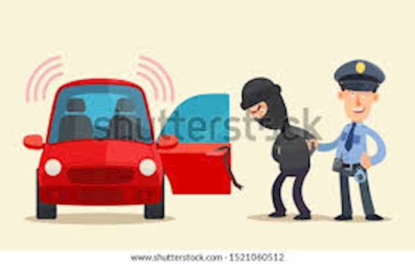 Policeman Security Guard Caught Car ...
