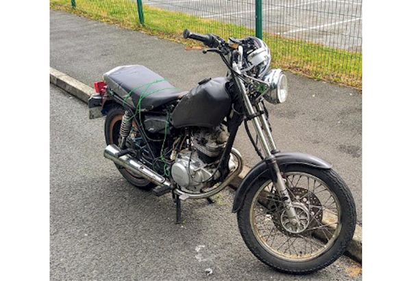 Damaged Yamaha Motorcycle