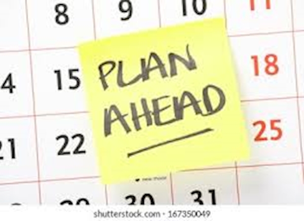 Phrase Plan Ahead Written On Yellow ...
