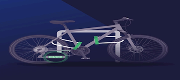 A bicycle with a light on the side

AI-generated content may be incorrect.