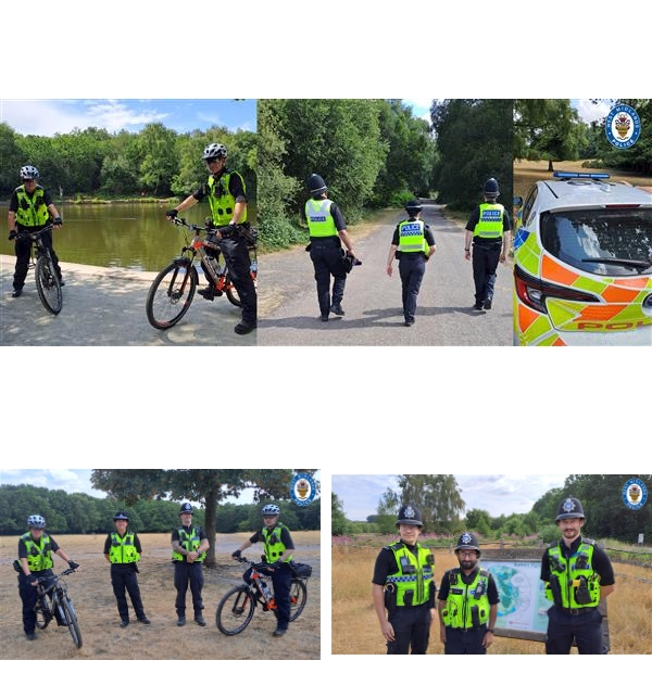 Officers on patrol in Sutton Park