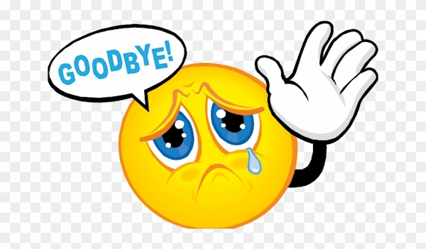 Fifth Grade Farewell - Sad Emoji Waving Goodbye - Free Transparent PNG ...
