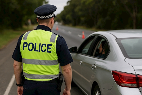 A police officer standing next to a car

AI-generated content may be incorrect.