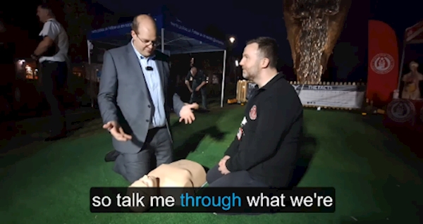 A person in a suit talking to another person on a mannequin
AI-generated content may be incorrect.