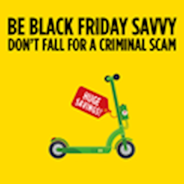 A scooter with a red sign

AI-generated content may be incorrect.