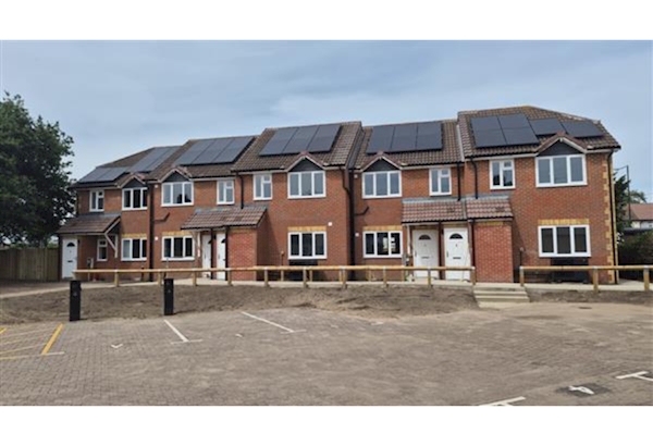 The outside of the properties in Rigby Lodge.