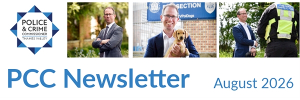 PCC newsletter cover for August