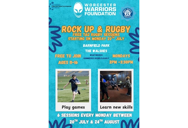 Rock up and rugby - Free Tag rugby session during summer holidays