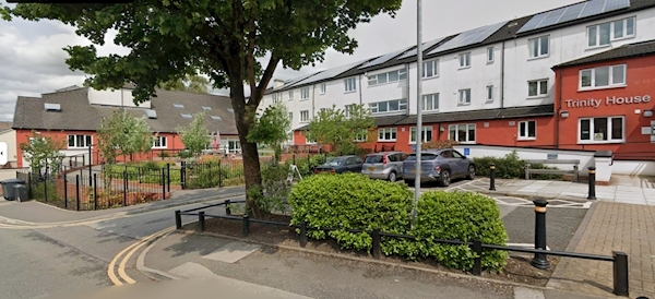 A building with a tree and bushes

AI-generated content may be incorrect.