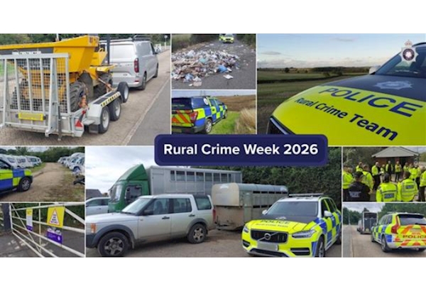 an image collection of activity during rural crime week