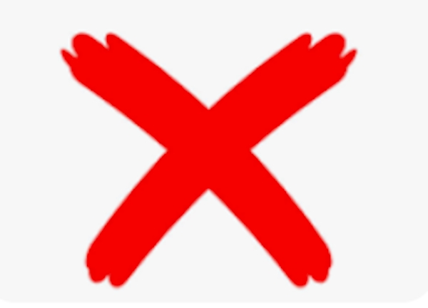 A red x sign with white background

AI-generated content may be incorrect.