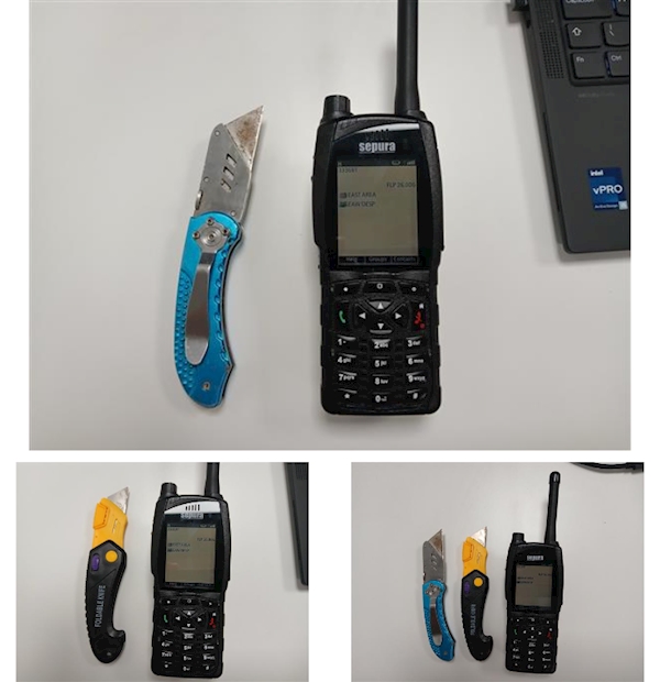 2 lock knives taken discovered while on patrol