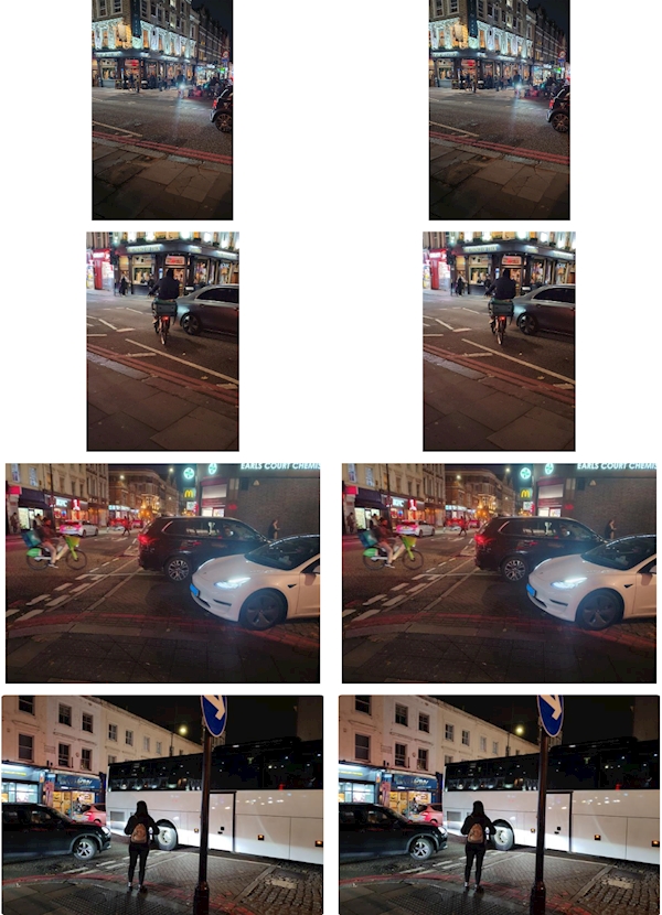 Examples of Road safety issues seen this evening