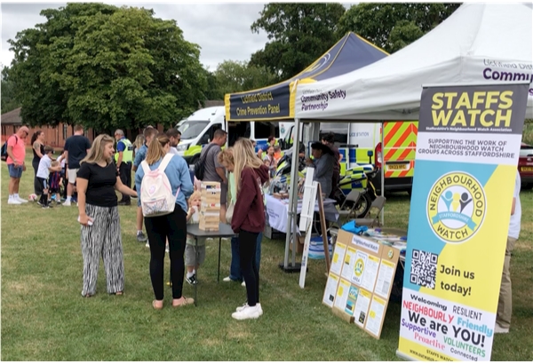 We were with Lichfield Council and the local police.
