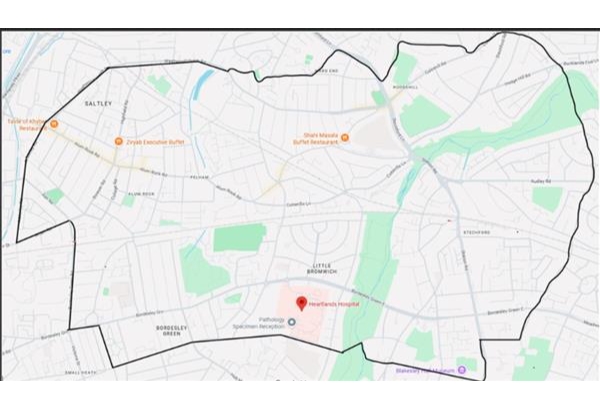 A map showing the area covered by the Section 60 order